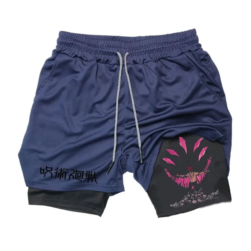 Herren 2-in-1 Laufshorts Mit Innenslip & Handytasche
