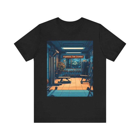 Anime Gym T-Shirt | Hyperbolic Time Chamber Workout Tee | Fitness & Martial Arts Training Shirt | Anime-Inspired Fitness