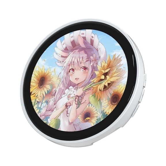 Anime HD Touchscreen Digital Photo Pin Custom Kawaii Badge, Gift for Backpacks & Conventions(White)Z