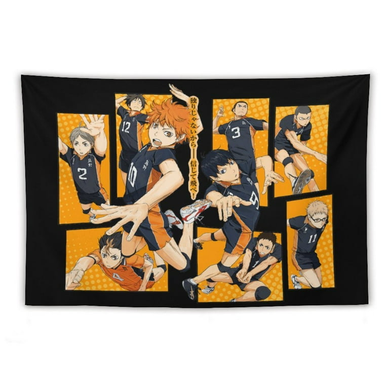 Anime Haikyuu Tapestry Novel Home Wall Decor Suitable for Decoration in Any Room Bedroom Dorm Living Room Tapestries 40 X 60 Inches Walmart