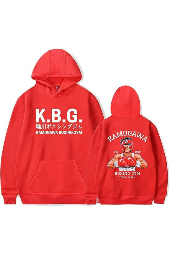 Anime Hajime No Ippo Kamogawa Boxing Gym Hoodie Women Men Long Sleeve Sweatshirt Pullover Clothes