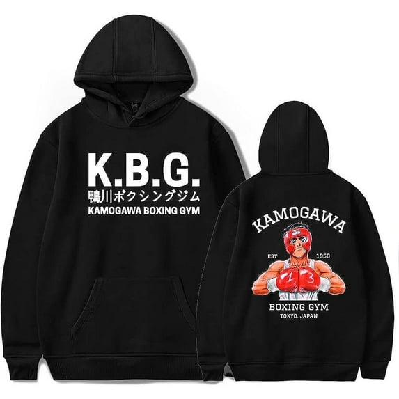 Anime Hajime No Ippo Kamogawa Boxing Gym Hoodie Women Men Long Sleeve Sweatshirt Pullover Clothes