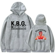 Anime Hajime No Ippo Kamogawa Boxing Gym Hoodies Makunouchi Takamura KGB Drawstring Pocket Sweatshirt Men/women Harajuku Streetwear