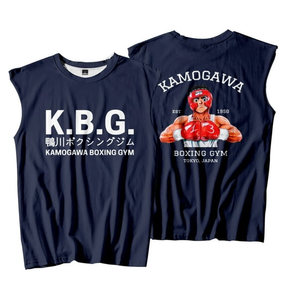 Anime Hajime no Ippo Tank Top Unisex Crewneck Vest Casual Sleeveless Tee