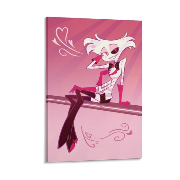 Anime Hazbin Hotel Poster Angel Dust (2) Room Aesthetic Poster Print Art Wall Painting Canvas Posters Gifts Modern Bedroom Decor 12x18inch(30x45cm)