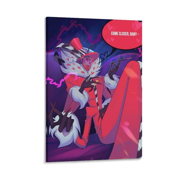 Anime Hazbin Hotel Valentino Poster Wall Art Poster Scroll Canvas Painting Picture Living Room Decor Home 16x24inch(40x60cm)