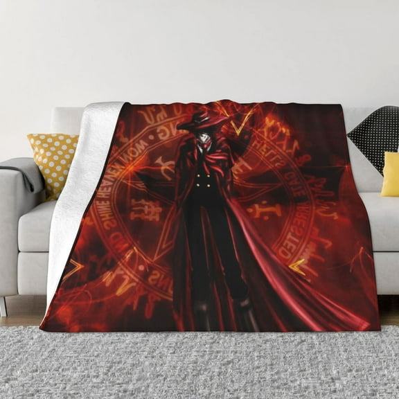 Anime Hellsing Kids Adults Ultra-Soft Micro Fleece Blanket Throw All Season Fuzzy Lightweight Throw Blankets For Office Company Home Couch Bed Sofa 50"X40"
