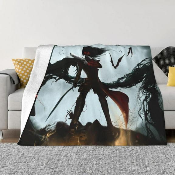 Anime Hellsing Kids Adults Ultra-Soft Micro Fleece Blanket Throw All Season Fuzzy Lightweight Throw Blankets For Office Company Home Couch Bed Sofa 50"X40"
