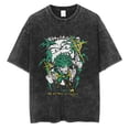 thumbnail image 1 of Anime Hero Deku Power Acid Wash Oversized Graphic Tee Unisex Cotton T-Shirt, Size S-3XL, 1 of 3