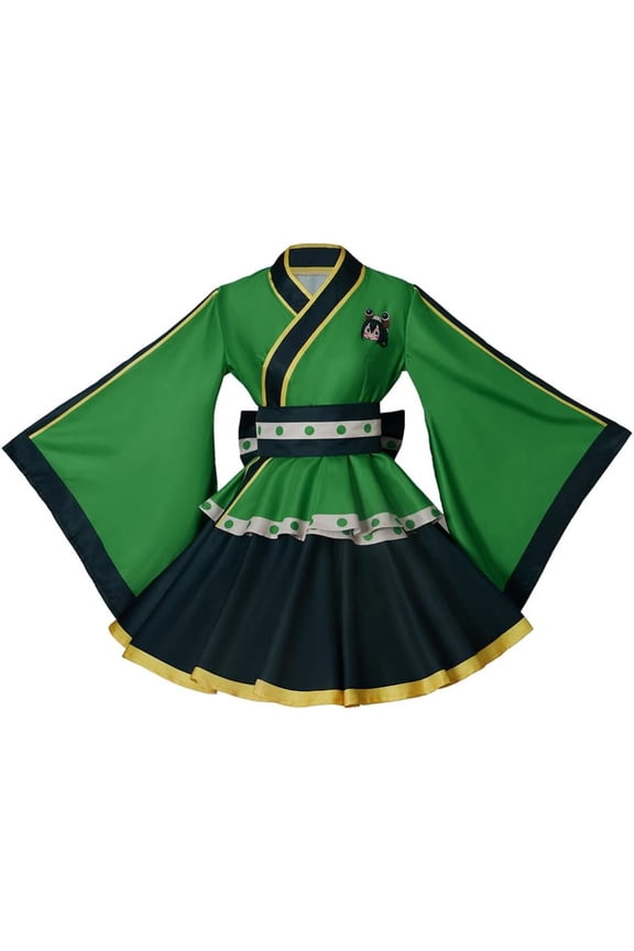 Anime Hero Dress Outfit Midoriya Izuku Costume Froppy Costume for Women