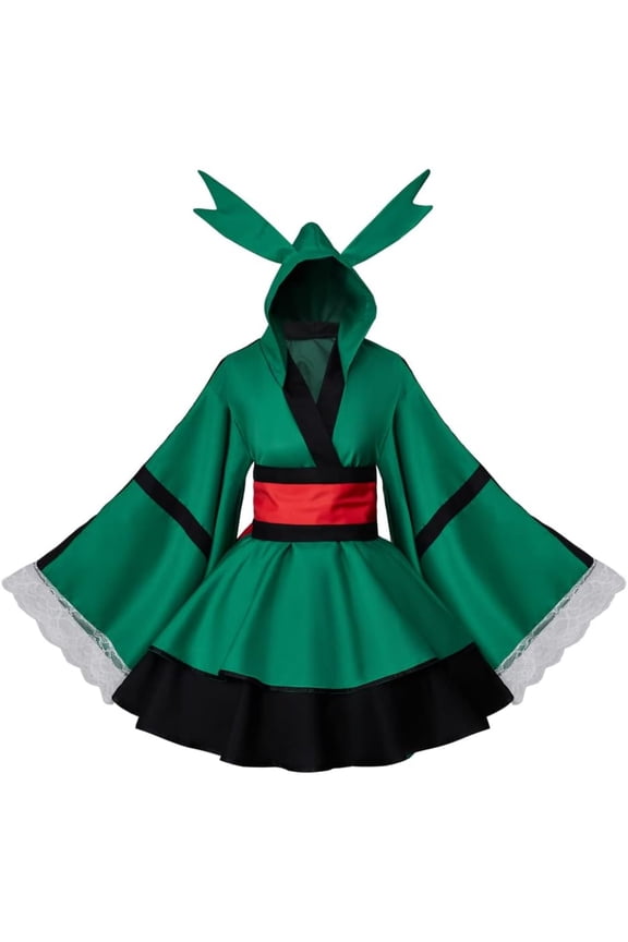 Anime Hero Kimono Dress Outfit Midoriya Izuku Cloth
