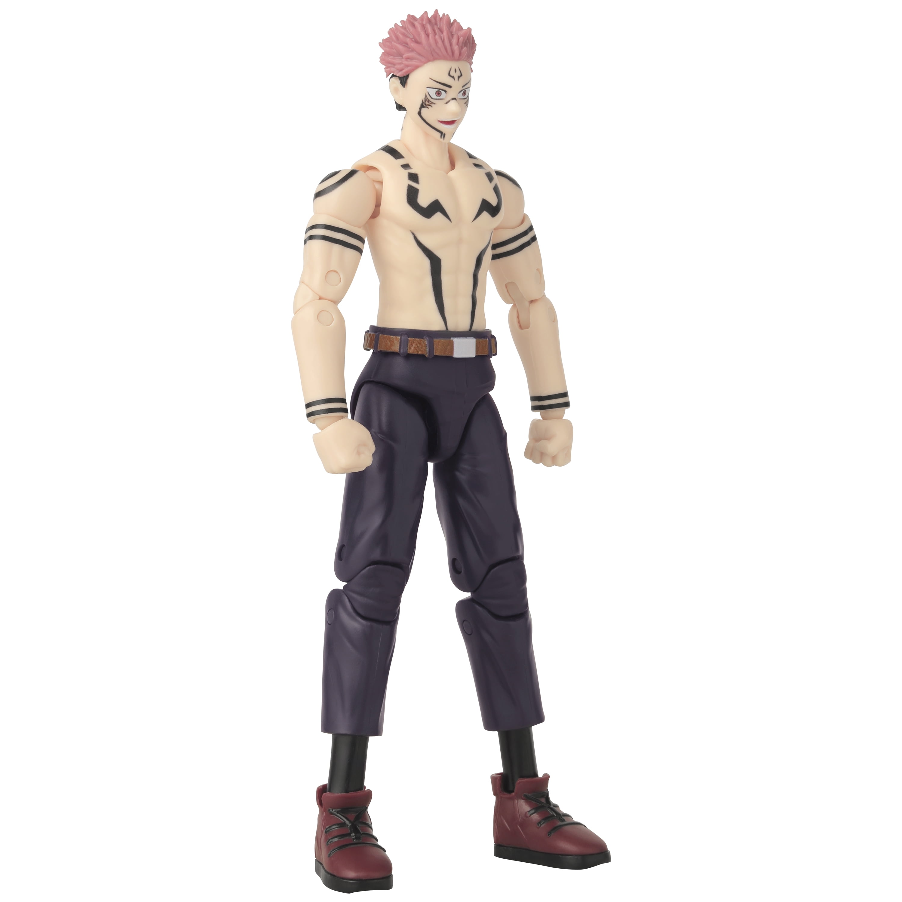 Anime Heroes - Jujutsu Kaisen - Ryomen Sukuna (versión uniforme), figura de acción de 6.5 pulgadas