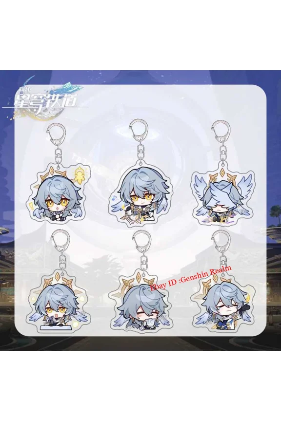 Anime Honkai: Star Rail Sunday Acrylic Keychain Backpack Pendant Decor Gift
