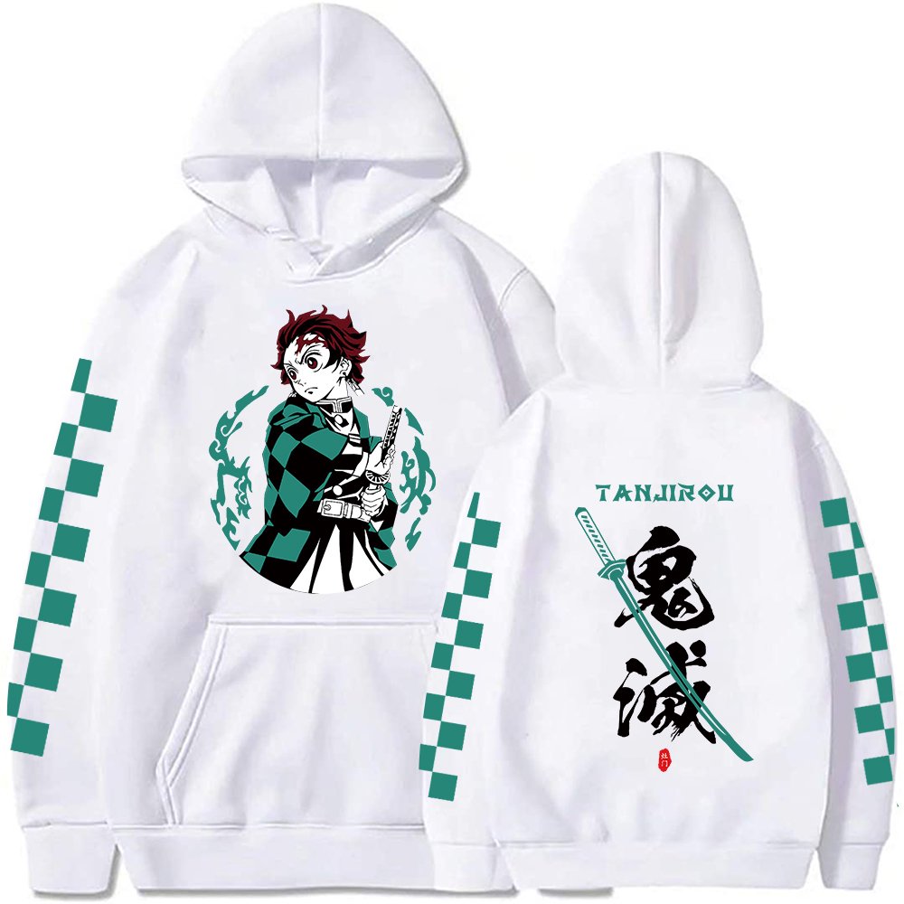 Anime Hoodie Demon Slayer Hoodies Tanjiro Kamado Hoodie Fashion Cosplay  Costume Unisex Harajuku Sweatshirt Outerwear - Walmart.com