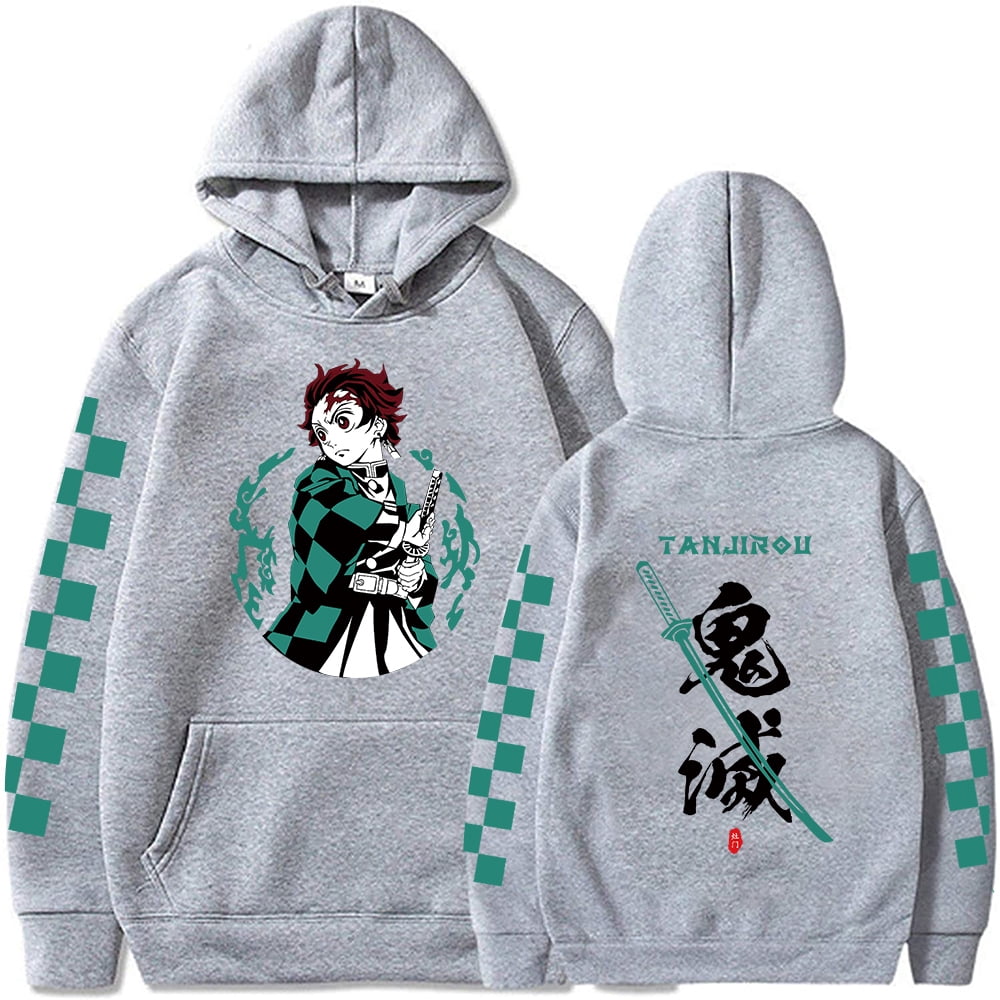 Anime Hoodie Demon Slayer Hoodies Tanjiro Kamado Hoodie Fashion Cosplay  Costume Unisex Harajuku Sweatshirt Outerwear - Walmart.com