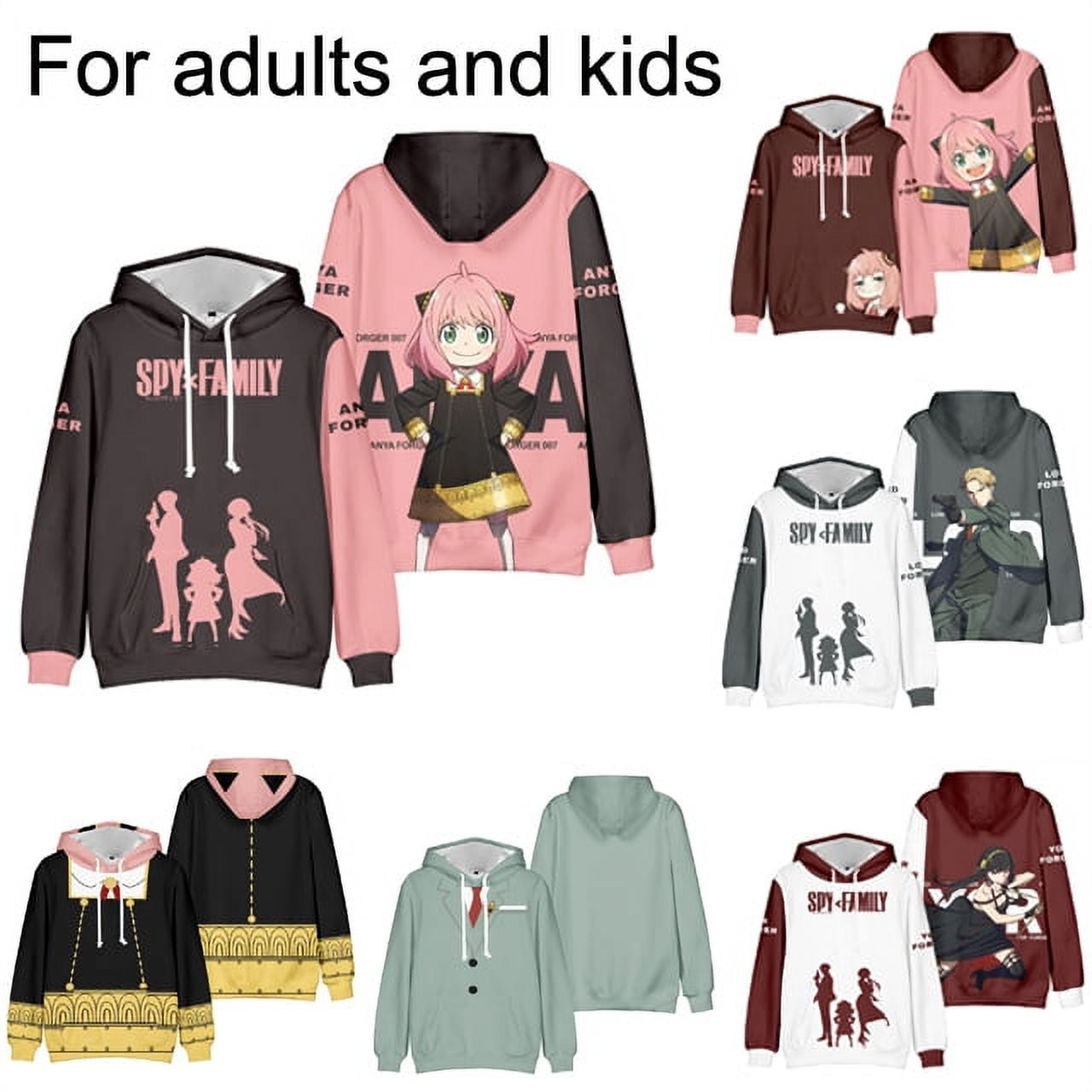 SPY X FAMILY Merch Hoodie Streetwear Clothes Cosplay Sweatshirt Harajuku  Long Sleeve 