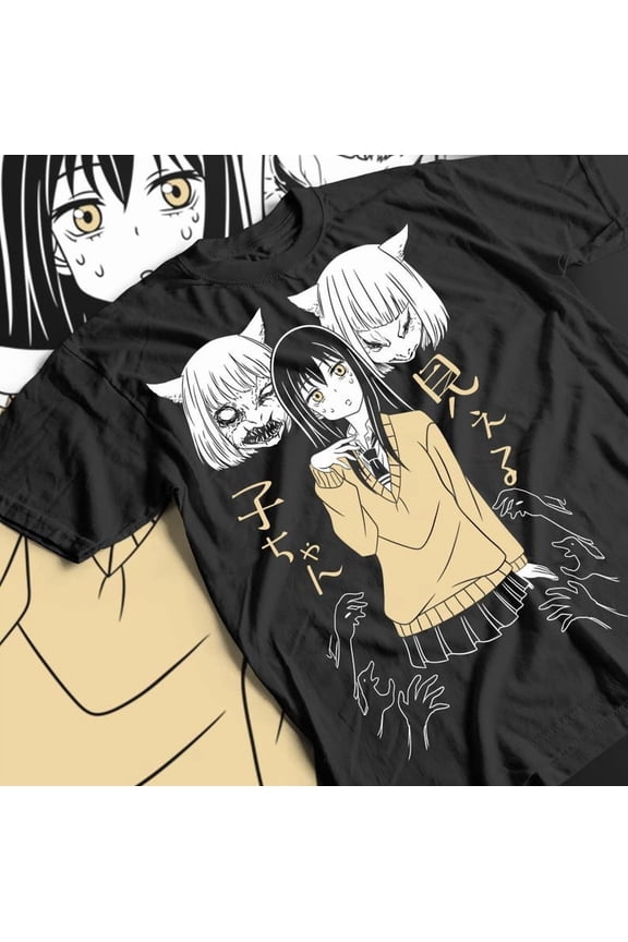 Anime Horror Girl T-shirt, Aesthetic Anime Shirt, Anime Aesthetic, Japanese Streetwear, Alt Clothes, Harajuku Shirt, Horror Anime Shirt