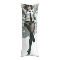 Anime Hot Girl Body Pillow Cover Long Pillow Case Protector Decorative Bedding Soft Large Pillow Cases Covers for Bedroom,Couch,Sofa,20x54inch