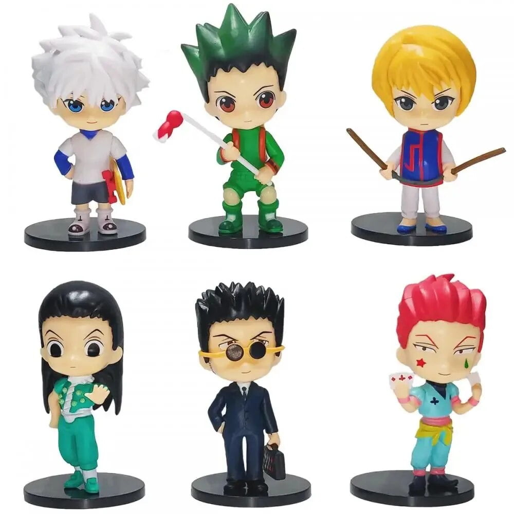 Anime Hunter x Hunter Figure Killua Zoldyck Gon Freecss Action Figure Kurapika Hisoka Kulolo