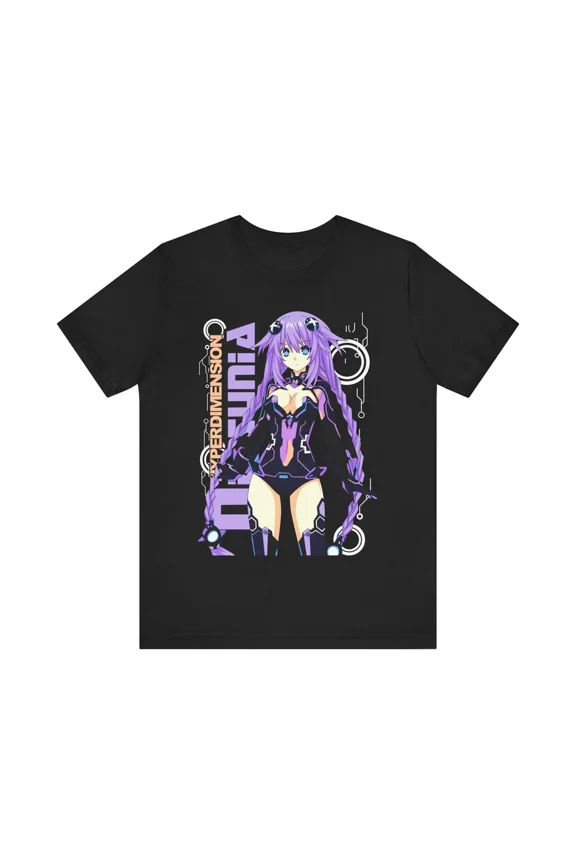 Anime Hyperdimension Neptunia T Shirt Graphic Design Fan Gift Unisex T-Shirt, up to Size 5XL