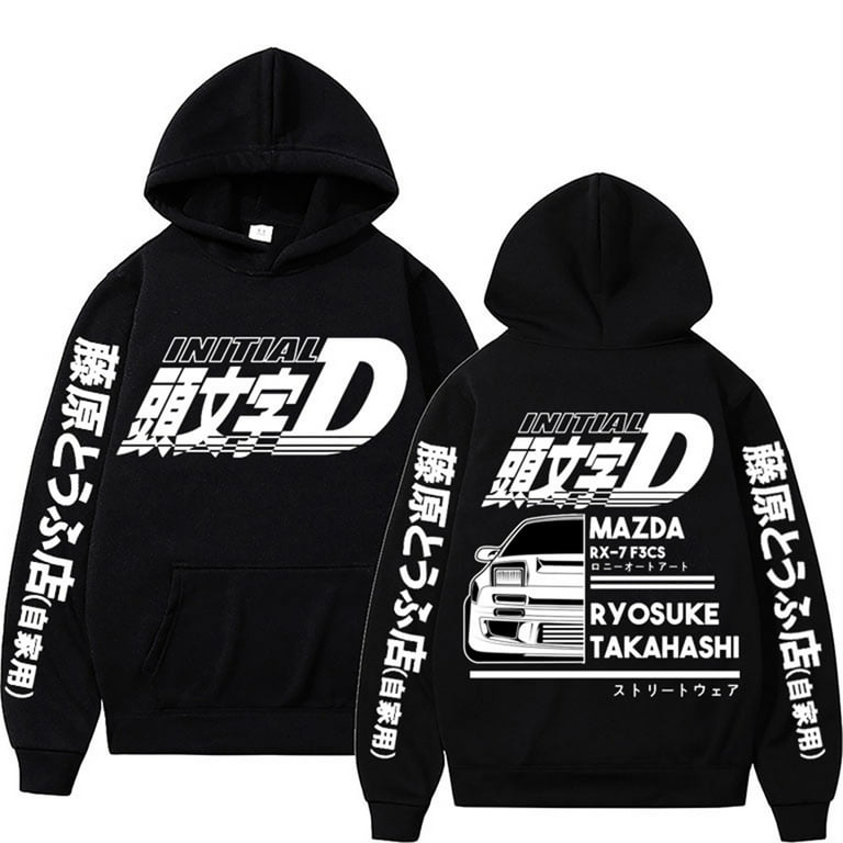 Anime Initial D Hoodies Printed Hoodie Men Women Automobile