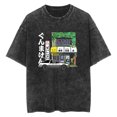 thumbnail image 1 of Anime Initial D Washed Vintage T-Shirt Merch Casual Short Sleeved T Shirt Unisex TShirt, 1 of 2