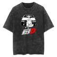 thumbnail image 1 of Anime Initial D Washed Vintage T-Shirt Merch Casual Short Sleeved T Shirt Unisex TShirt, 1 of 2