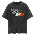 thumbnail image 1 of Anime Initial D Washed Vintage T-Shirt Merch Casual Short Sleeved T Shirt Unisex TShirt, 1 of 2