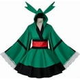 thumbnail image 1 of Anime Inspired Asui Tsuyu Dress Women Todoroki Lolita Robe Japanese Style Fashion, 1 of 9