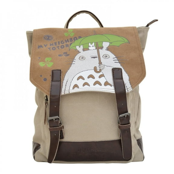 Anime-Inspired Canvas Backpack with Flap Cover, Vintage Cute Style Daypack for Daily Commute, Travel, Outdoor Life