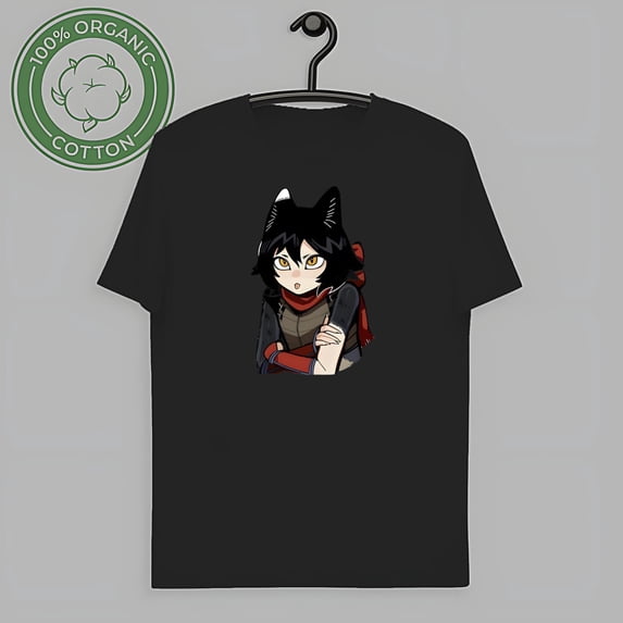 Anime-Inspired Graphic Tee, Cat Character Design Shirt - Walmart.com