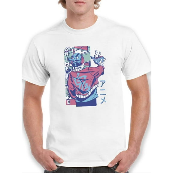 Anime Is Life Illustration T-Shirt Men -Smartprints Designs, Male x-Large