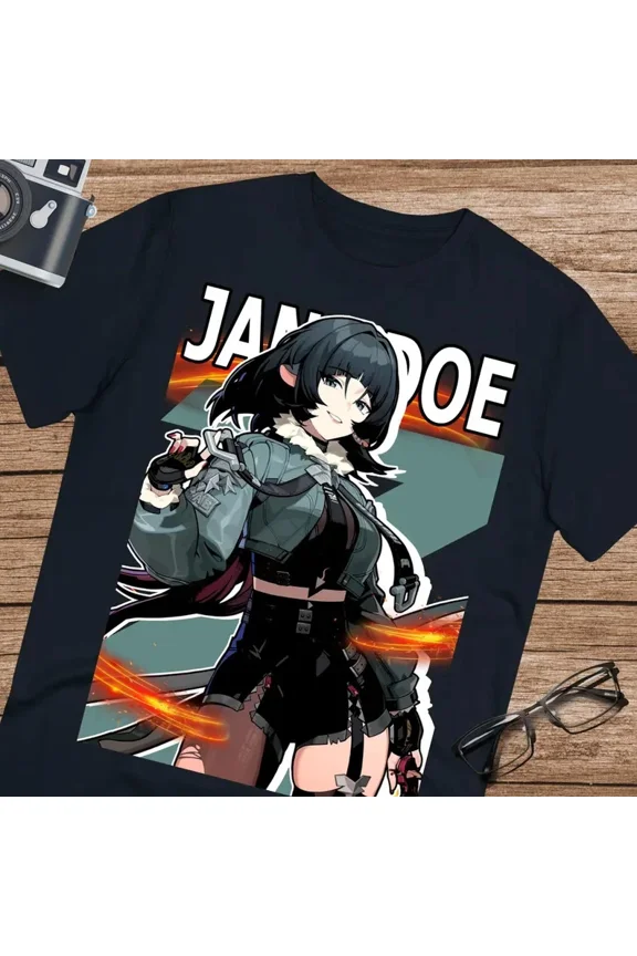 Anime Jane Doe Zenless Zone Zero Shirt T Shirt Size S - 5Xl Black Size S - 5XL