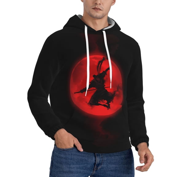 Anime Japan Samurai Binja Hoodie Men Unisex 3d Fleece Hooded Sweatshirt 3x-Large