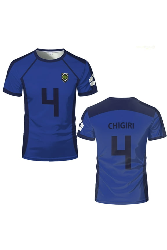 Anime Japanese Blue Lock Isagi Yoichi Football Jersey T-shirt Cosplay Hyoma Chigiri Meguru Bachira Tee Original Children Clothes