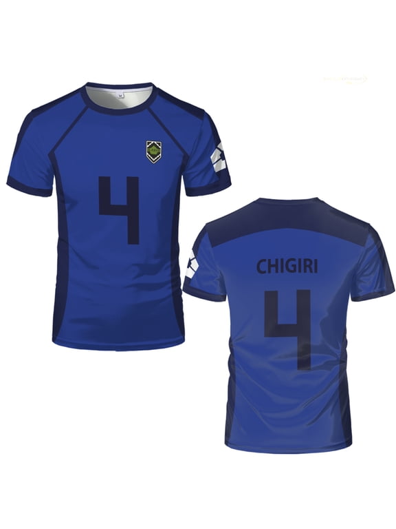 Anime Japanese Blue Lock Isagi Yoichi Football Jersey T-shirt Cosplay Hyoma Chigiri Meguru Bachira Tee Original Children Clothes