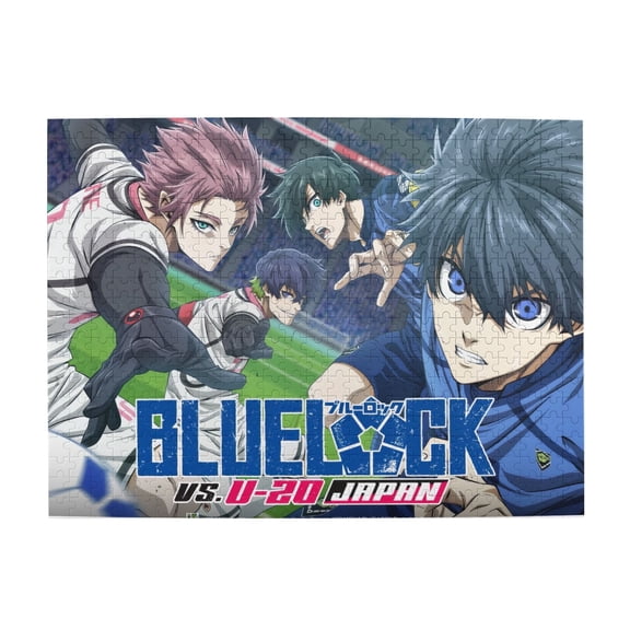 Anime Jigsaw Puzzles 20.4 X 15.0 In Blue Lock Character's Impression 500 Pcs Adult Gaming Funny Jigsaw Puzzles
