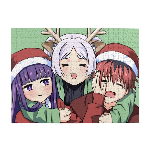 Anime Jigsaw Puzzles 20.4 X 15.0 In Frieren: Beyond Journey's End S Character's Impression 500 Pcs Adult Gaming Funny Jigsaw Puzzles