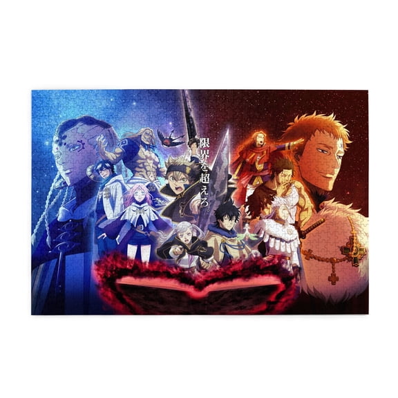 Anime Jigsaw Puzzles 29.5 x 19.5 In,Black Clover Jigsaw Puzzles 1000 Pcs Adult Gaming Funny Jigsaw Puzzles