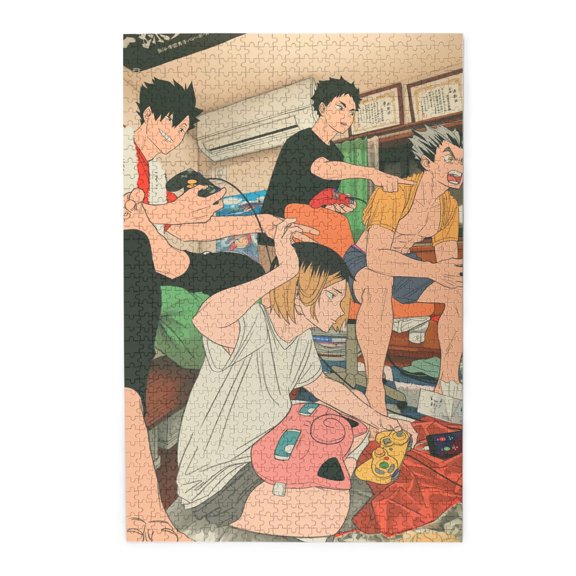 Anime Jigsaw Puzzles 29.5 x 19.5 In,Haikyuu Jigsaw Puzzles 1000 Pcs Adult Gaming Funny Jigsaw Puzzles