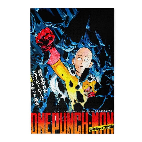 Anime Jigsaw Puzzles 29.5 x 19.5 In，One Punch Man Jigsaw Puzzles 1000 Pcs Adult Gaming Funny Jigsaw Puzzles