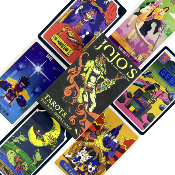 Anime JoJo Bizarre Adventure Tarot Cards Divination Deck English Edition Versions Edition Oracle Board For Party