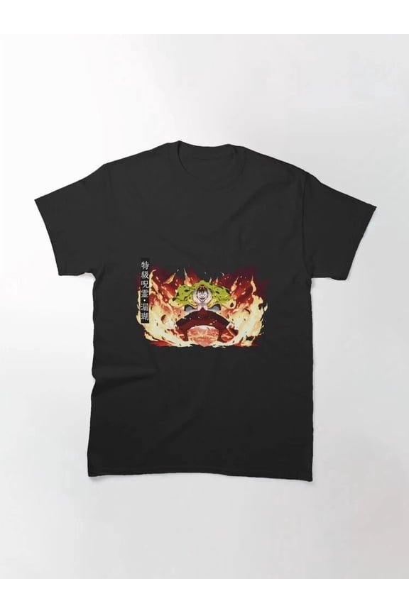 Anime Jogo Flame Teamwork JJK Basic T Shirt Unisex Style