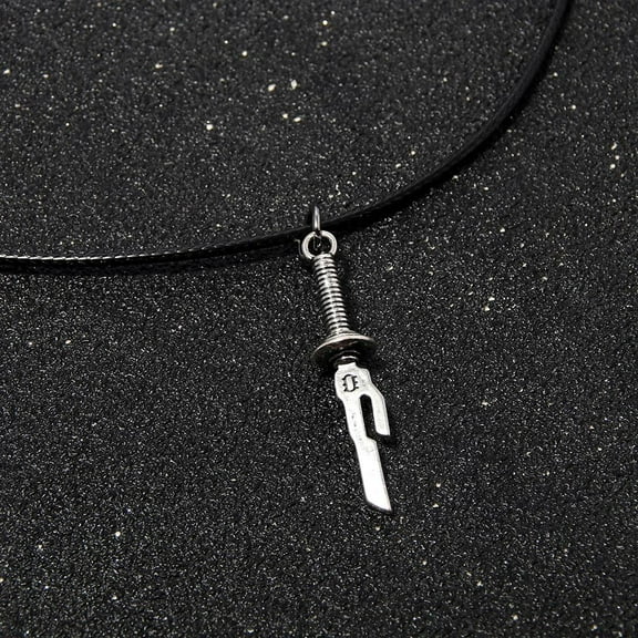 Anime Jujutsu Kaisen Fushiguro Toji Sword Necklace Spear Of Tianri Knife Pendant Cosplay Necklaces For Unisex Choker Jewelry