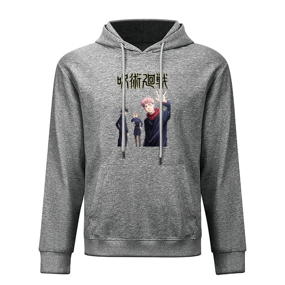 Anime Jujutsu Kaisen Hoodie,Unisex Adult Hooded Sweater, Soft Pullover, Sports With Big Pockets Sportswear