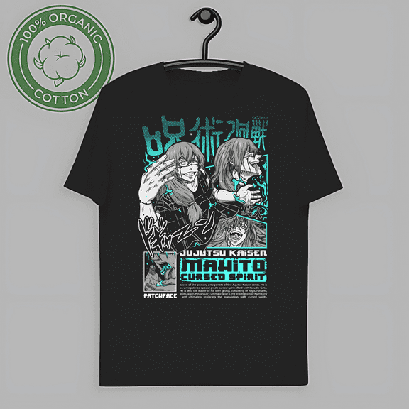 Anime Jujutsu Kaisen Mahito Curse Short Sleeve T-shirt Soft Shirt All Size-TH66691