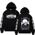 thumbnail image 1 of Anime Jujutsu Kaisen Sweatshirts Satoru Goj Versatile Unisex Cosplay Hoody,XS,Black, 1 of 6