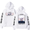 thumbnail image 1 of Anime Jujutsu Kaisen Sweatshirts Satoru Goj Versatile Unisex Cosplay Hoody,XS,White, 1 of 6
