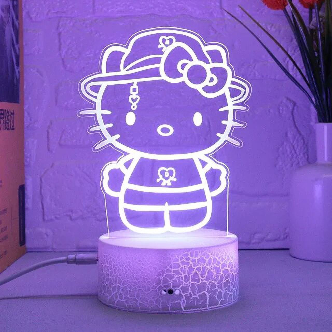 Anime Kawaii 3D LED Night Lights Anime Figure Hello Kitty My Melody ...