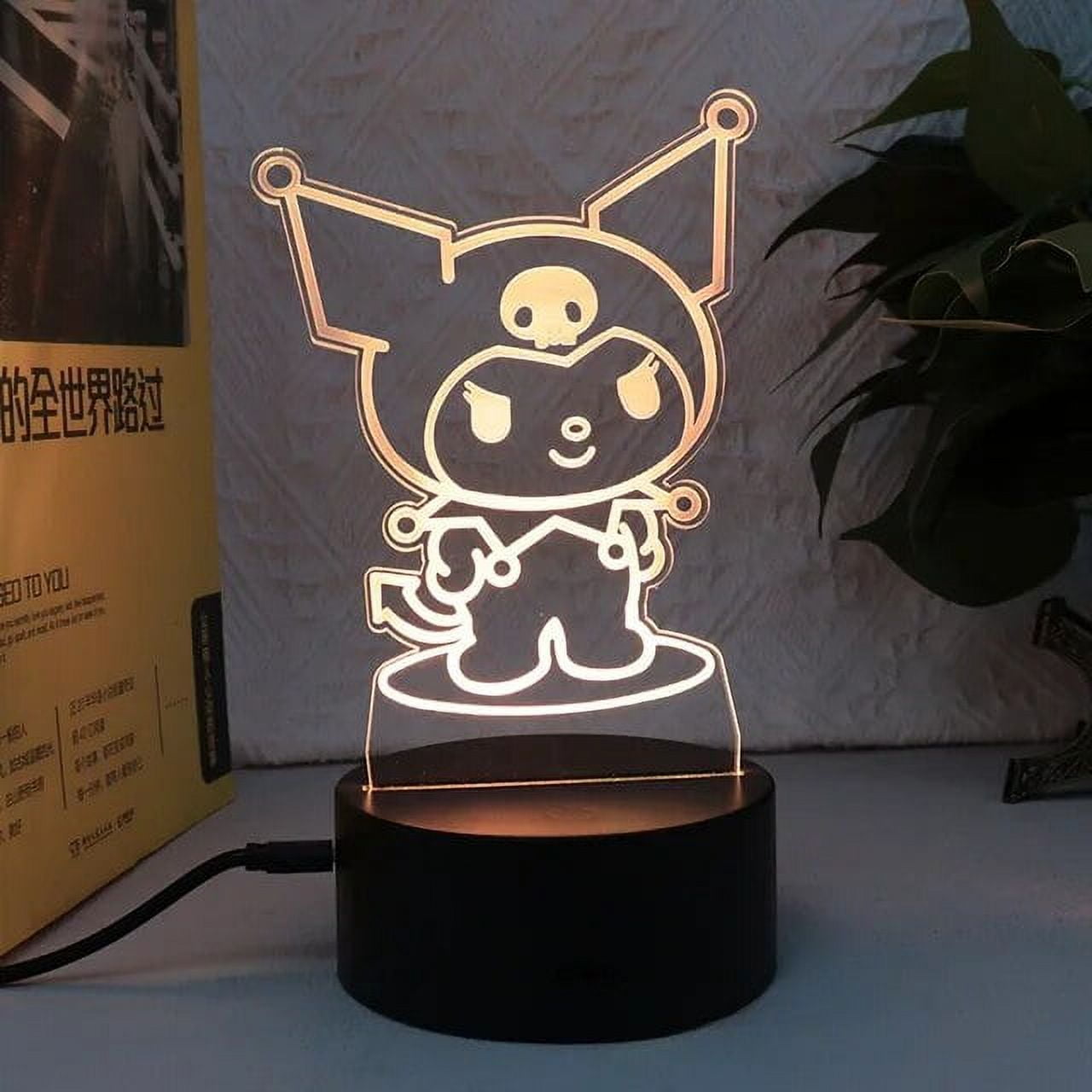 Anime Kawaii 3D LED Night Lights Anime Figure Hello Kitty My Melody ...